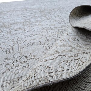 Oversized Neutral Rug 9&#39;6&quot; x 12&#39;2&quot; // Vintage Turkish Rug, Large Heriz Pattern Rug, Vintage Oushak Rug, Vintage Area Rug, Large Turkish Rug