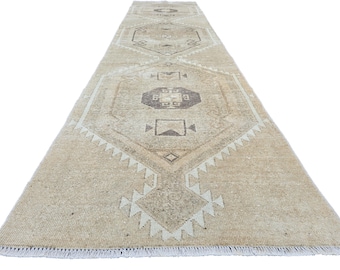 Tapis de passage Oushak neutre 3&#39;2&quot; x 13&#39;0&quot;//////////////////////////////////////////////////////////////////-------&quot;-&quot;-&quot;