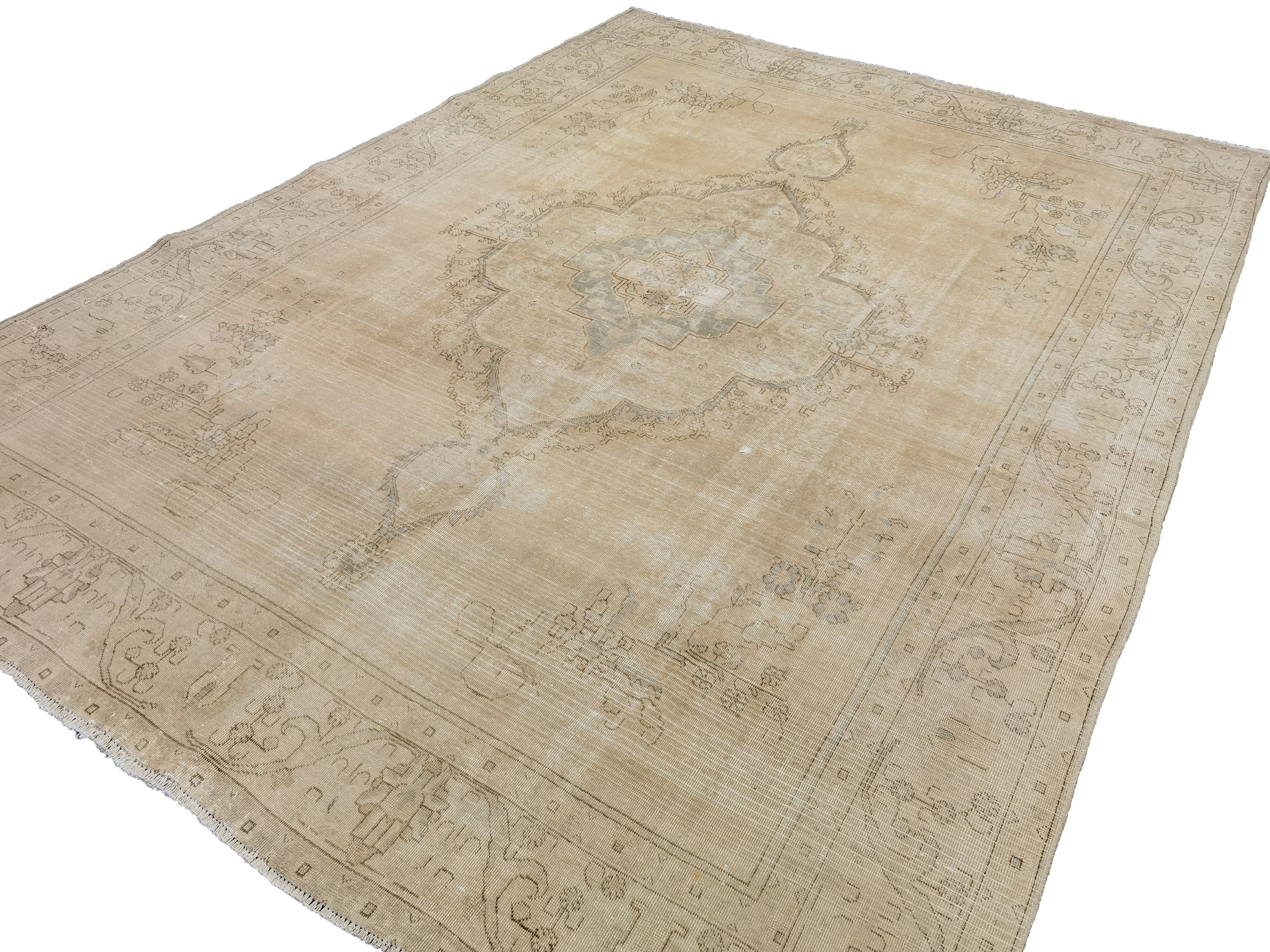 Oversized Rug 9'3 X 12'5 // Extra Large Rug, Neutral Wool Rug, Large Neutral Rug, Vintage Oushak