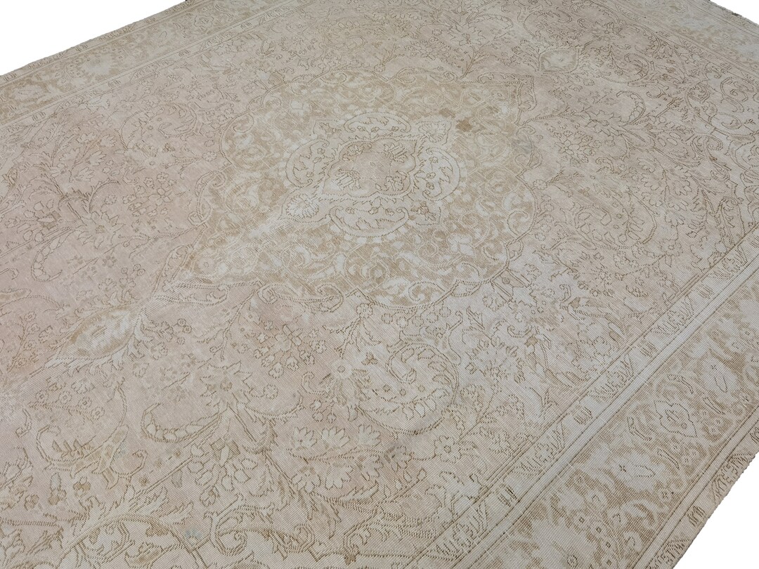 Extra Large Neutral Rug 9'4x 12'6 // Wool Oversized Rug, Large Area Rug ...