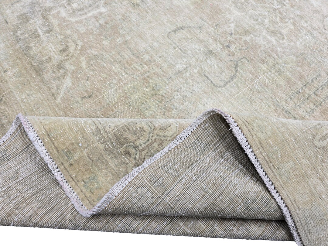 Muted Pattern Rug Muted Vintage Rug, Large Faded Rug, 10x13 Turkish Rug, Vintage Area Rug ...