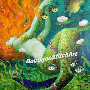 Mermaid              Cross stitch pattern