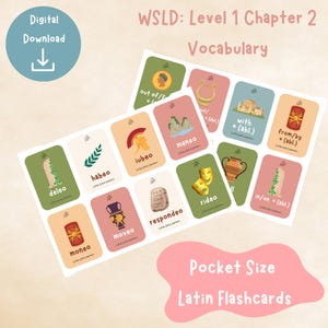 Flashcards latins (Who Said Latin's Dead, chapitre 2) Cartes de révision. Entrée commune niveau 1 chapitre 2