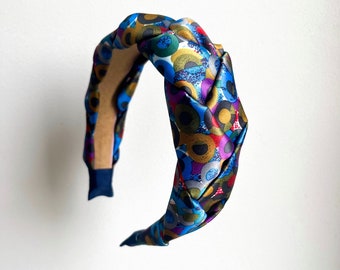 Handmade colorful Print Braid Headband - haarreif,  haarreifen geflochten