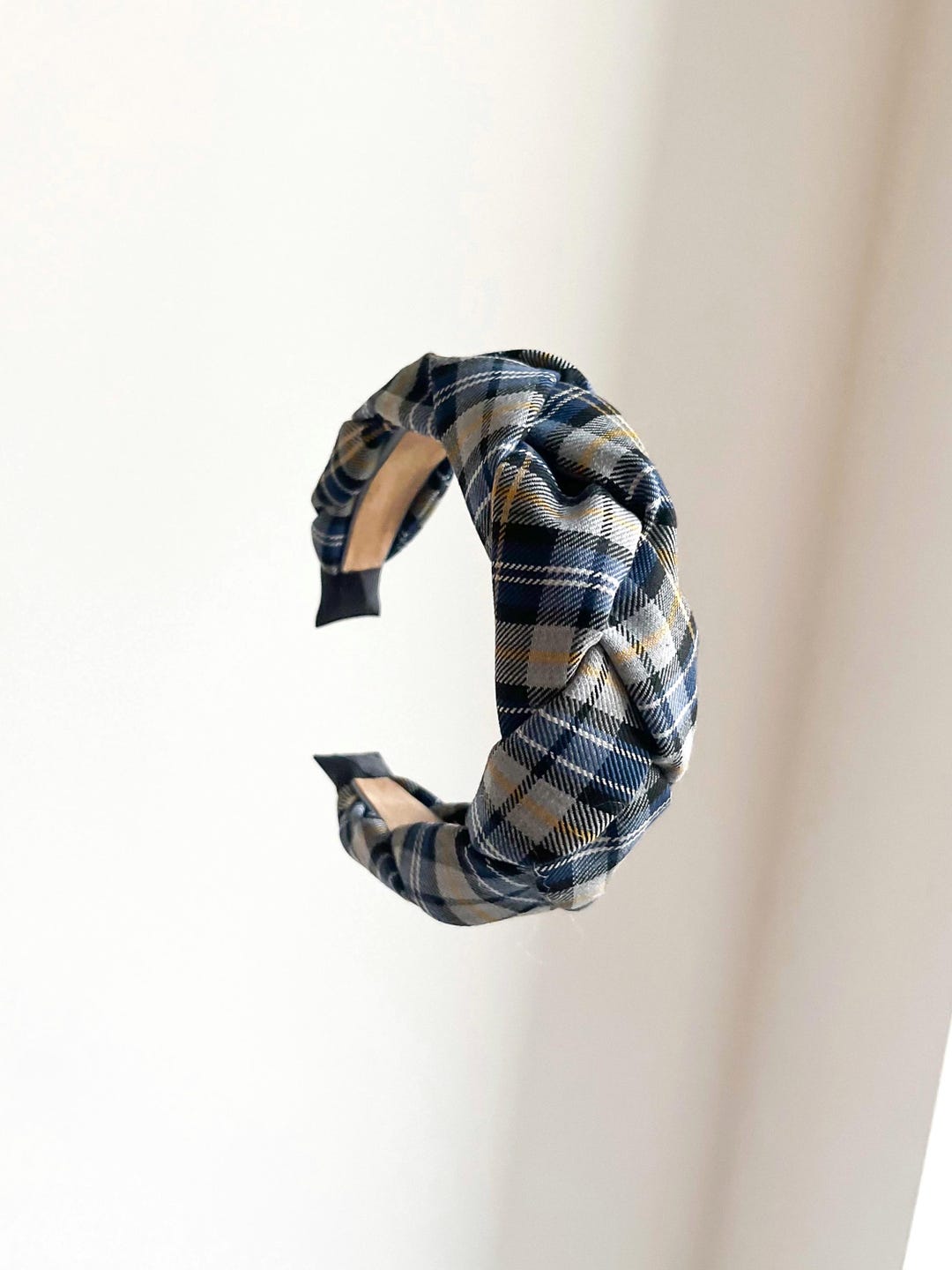 Braided Tartan Headband: Classic Plaid Hair Accessory - Etsy  display picture 3