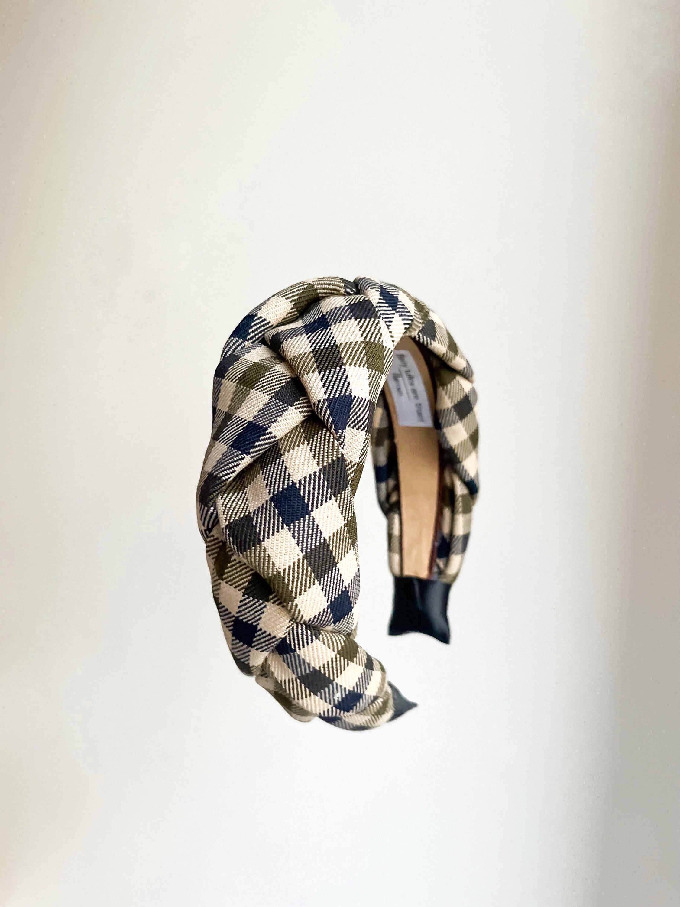 Plaid Print Braided Headband Plaid Braided Headband main image 4
