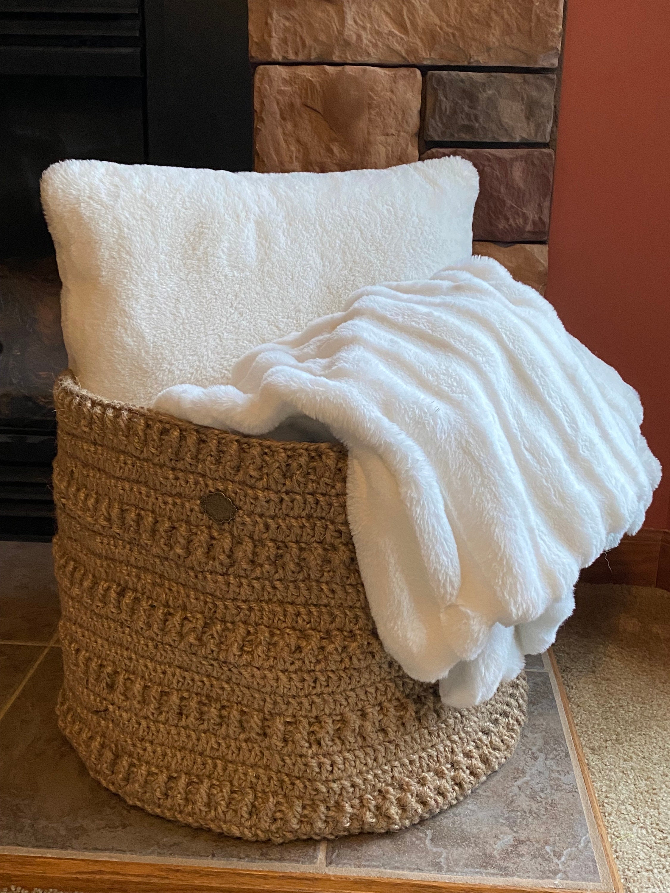 Large Blanket Basket Etsy