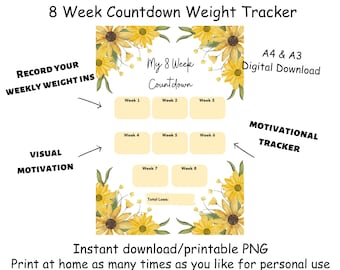 8 Week Weight loss tracker