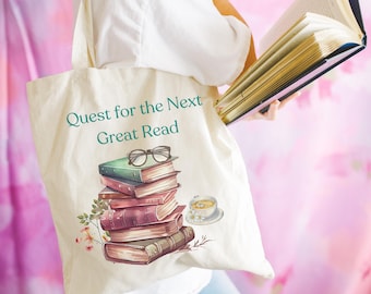 Book Lover Cotton Canvas Tote Bag | Literary Gift