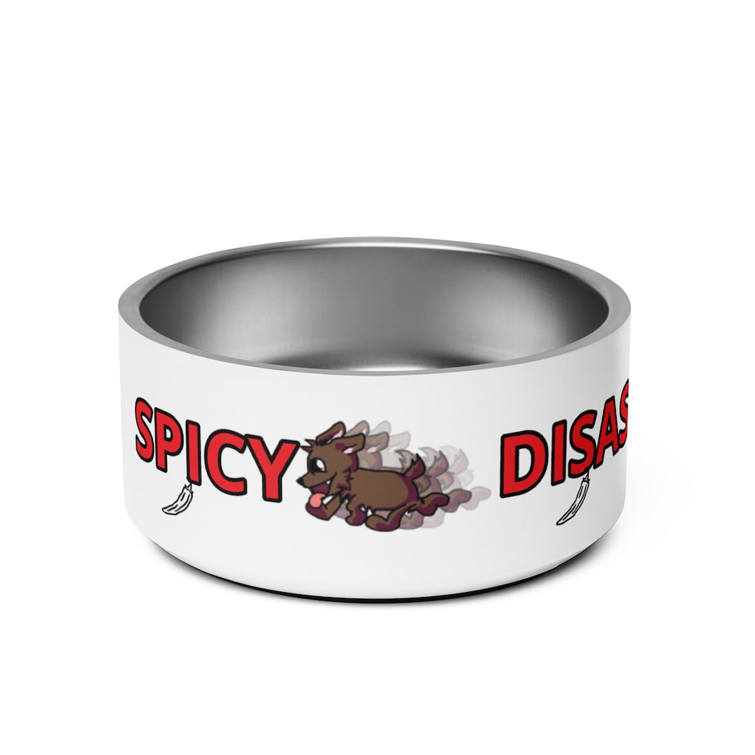 Personalized Spicy Disasta Pet Bowl Stainless Steel Etsy