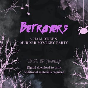 Betrayers, A Murder Mystery Party Game: Digital Kit
