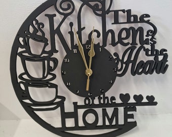 Kitchen Clock bespoke gift new home 300mm (30cm)