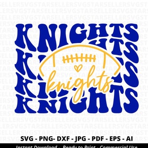 Knights Football SVG PNG, Knights svg,Stacked Knights svg,Knights Mascot svg,Knights Cheer svg,Knights Mom svg,Knights Shirt svg,Knights PNG