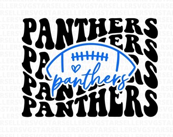 Panthers Football SVG, Mascot Shirt Design (Digital Download)