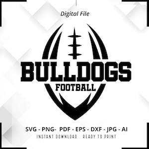 Bulldogs SVG PNG, Bulldogs Football svg, Bulldogs Mascot svg, Bulldogs  Shirt svg, Bulldogs Cheer svg, School Spirit svg, Bulldogs Pride svg