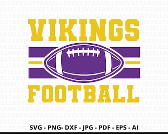 Vikings Football SVG, PNG, Cricut, Silhouette