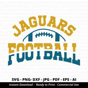 Jaguars Football SVG PNG ,Jaguars svg,Jaguars Shirt svg,Jaguars Mascot svg,Jaguars Pride svg,Jaguars Cheer svg,Jaguars png,Cricut,Silhouette