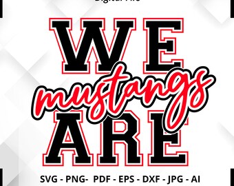 Mustangs Mascot SVG, School Spirit Design (Digital File)