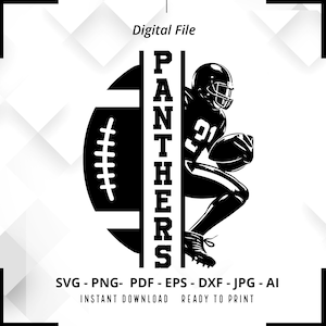 Panthers SVG PNG, Panthers Football svg, Panthers Mascot svg, Panthers Shirt svg, Panthers  Cheer svg, School Spirit svg, Panthers Pride svg