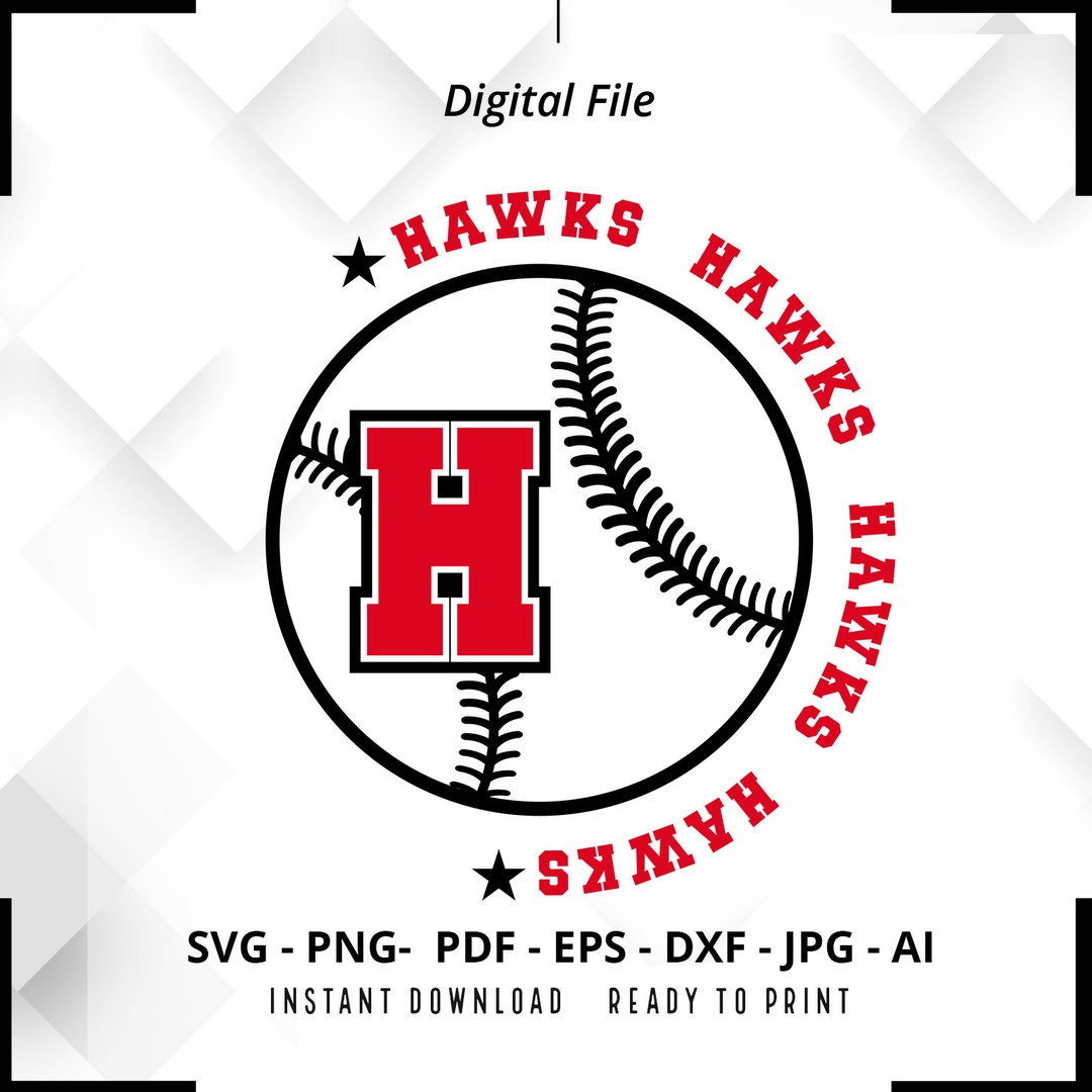 Hawks Baseball SVG PNG, Hawks Svg, Baseball Svg, Hawks Shirt Svg, Hawks