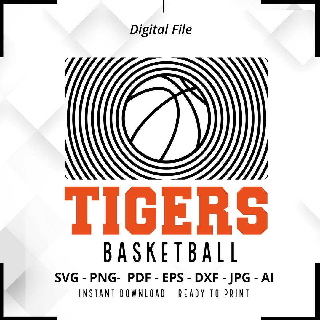 Tigers Basketball SVG PNG, Tigers Svg, Tigers Shirt Svg, Tigers Png