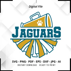 Jaguars SVG PNG, Jaguars Paw  svg, Jaguars Cheer svg, Jaguars Mascot svg, Jaguars Mom svg, Football Mama svg, Cricut