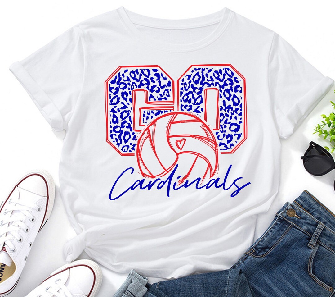 Go Cardinals Volleyball Svgleopard Cardinals Svgvolleyball Etsy
