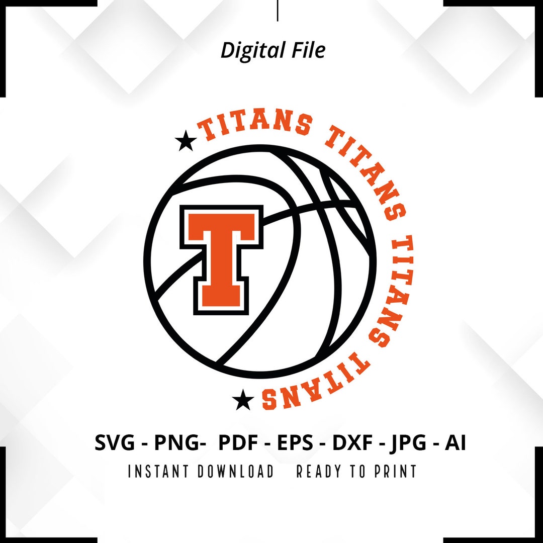 Titans Basketball SVG PNG, Titans Svg, Basketball Shirt Svg, Titans