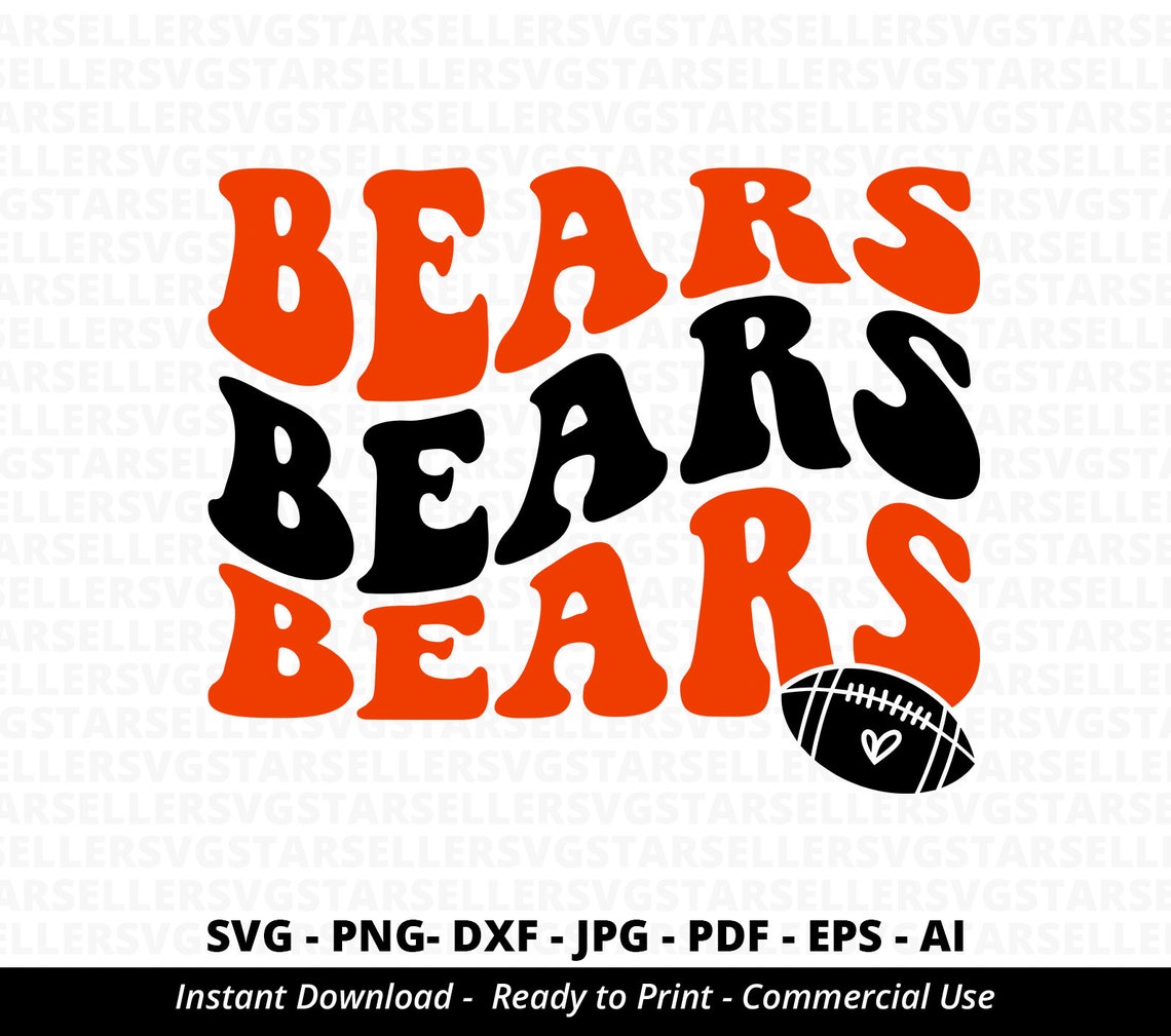 Bears SVG PNG Stacked Bears Svgbears Shirt Svgbears Cheer - Etsy