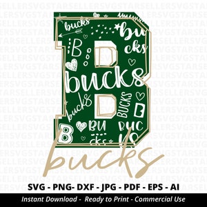 Bucks SVG,Bucks Mascot svg,Bucks Football svg,Bucks Typography svg,Bucks Cheer svg,School Spirit,Bucks Pride,Bucks Shirt svg,Cricut,