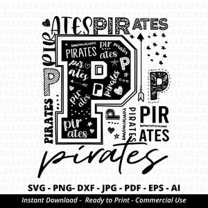 Pirates SVG,Pirates Mascot svg,Pirates Typography svg,Pirates Cheer,Pirates Football svg,School Spirit svg,Pirates Pride,Pirates Mom,Cricut