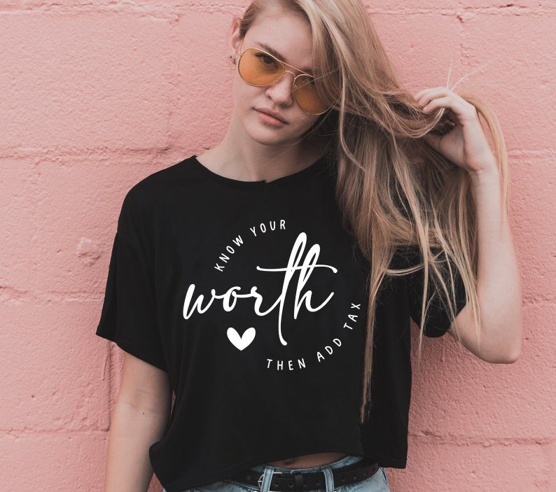 Know Your Worth SVG Self Love Svgknow You Worth Then Add Tax - Etsy