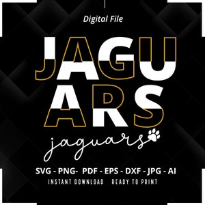 Jaguars SVG PNG, Jaguars Paw svg, Jaguars Cheer svg, Jaguars Mascot svg, Jaguars Mom svg, Jaguars Pride svg, Cricut, Cut File