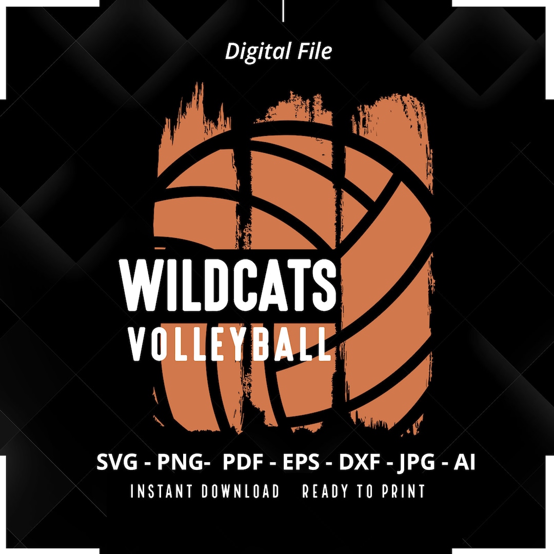 Wildcats Volleyball SVG PNG, Wildcats Svg, Wildcats Cheer Svg