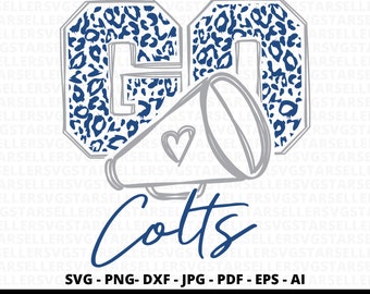 Leopard Colts SVG, Cheer Mom, School Spirit (Digital Files)