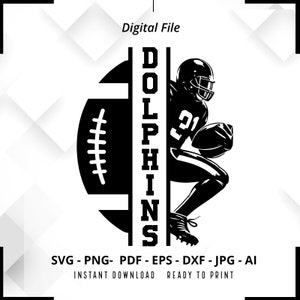 Dolphins Football SVG PNG ,Dolphins svg,Dolphins Shirt svg,Dolphins Mascot svg,Dolphins Pride svg,Dolphins Cheer svg,Dolphins png,Silhouette