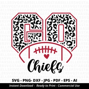 Go Chiefs Football SVG,Chiefs svg,Chiefs Shirt svg,Chiefs Mascot svg,Chiefs Pride svg,Chiefs Cheer svg,School Spirit svg,Cricut,Silhouette
