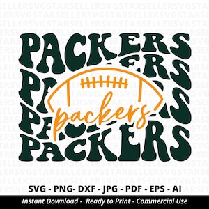 Packers Football SVG PNG, Packers svg,Stacked Packers ,Packers Mascot svg,Packers Mom svg,Packers Shirt svg,Packers PNG,Football Mom svg