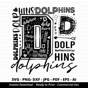 Dolphins SVG,Dolphins Mascot svg,Dolphins Typography svg,Dolphins Football svg,Dolphins Shirt svg,Dolphins Cheer svg,School Spirit,Cricut