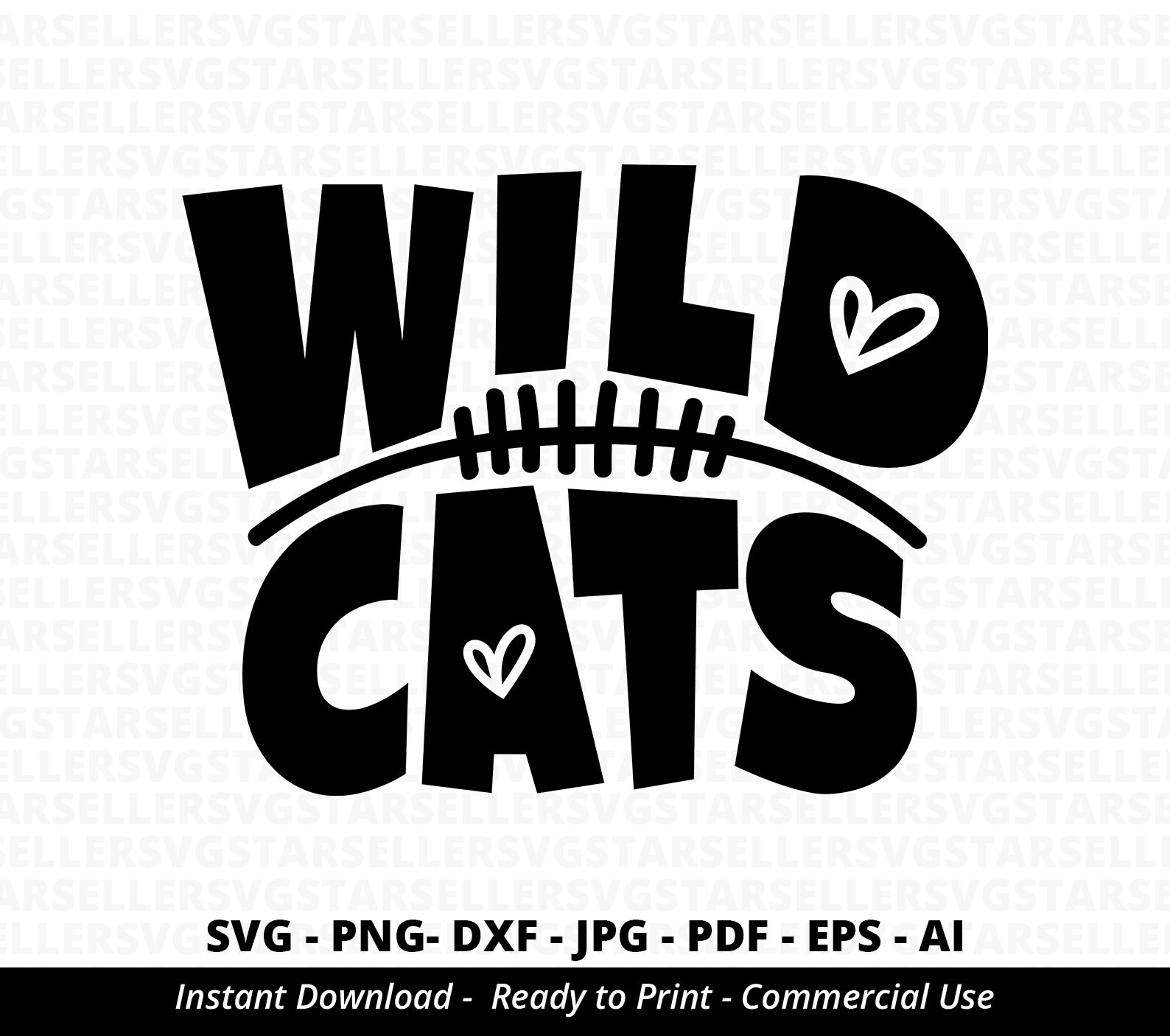 Wildcats SVG PNG, Wildcats Football svg,Wildcats Shirt svg,Wildcats Mascot svg,Wildcats Heart svg,Wildcats Mom svg,Wildcats PNG,Cricut
