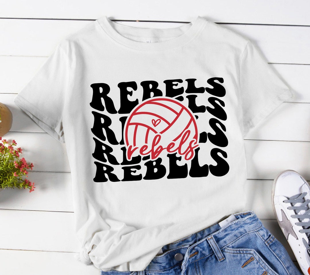 Rebels Volleyball SVG PNG Rebels Svgstacked Rebels - Etsy