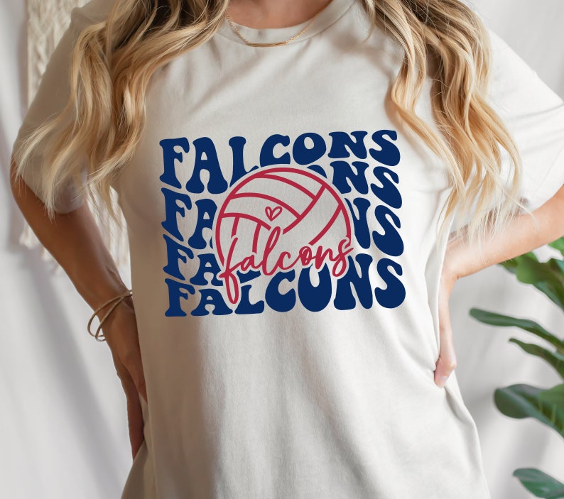 Falcons Volleyball SVG, Mascot Cut File (digital Download) - Etsy