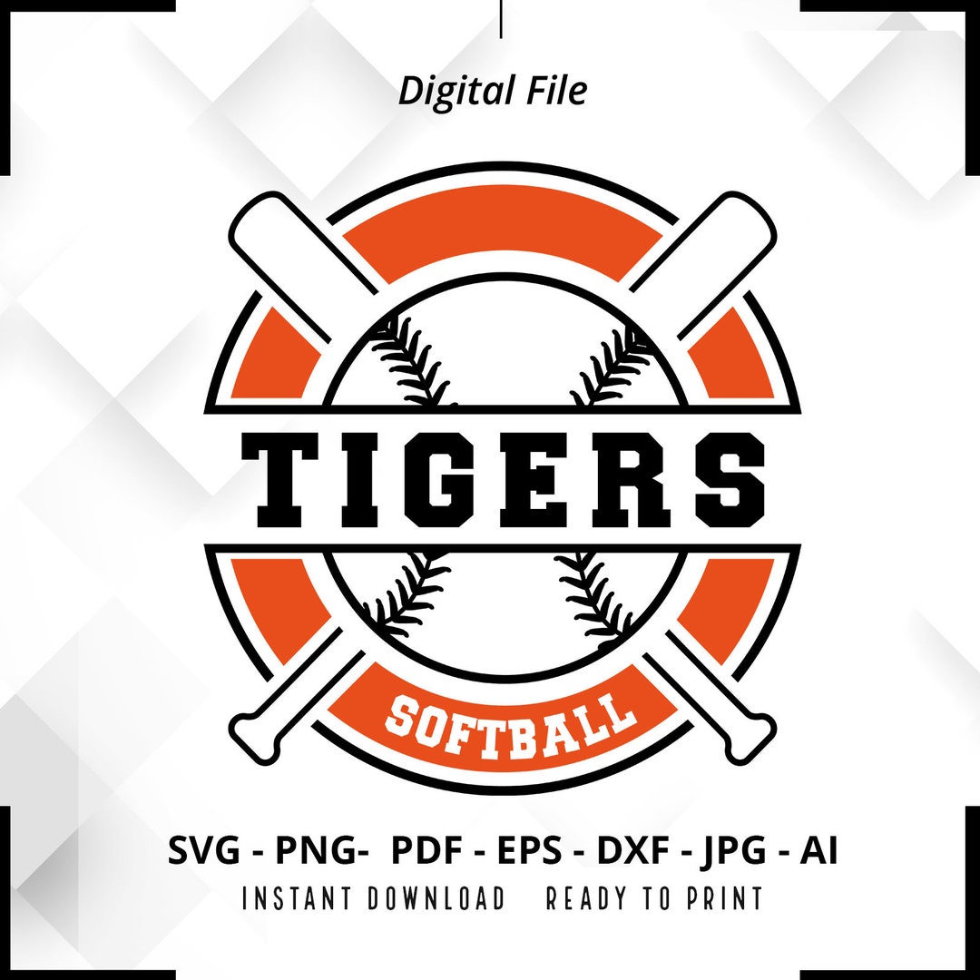 Tigers Softball SVG PNG, Tigers Svg, Softball Svg, Tigers Shirt Svg