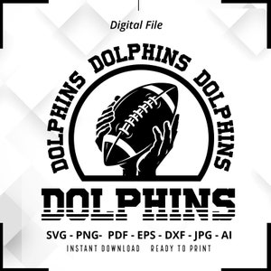 Dolphins Football SVG PNG ,Dolphins svg,Dolphins Shirt svg,Dolphins Mascot svg,Dolphins Pride svg,Dolphins Cheer svg,Dolphins png,Silhouette