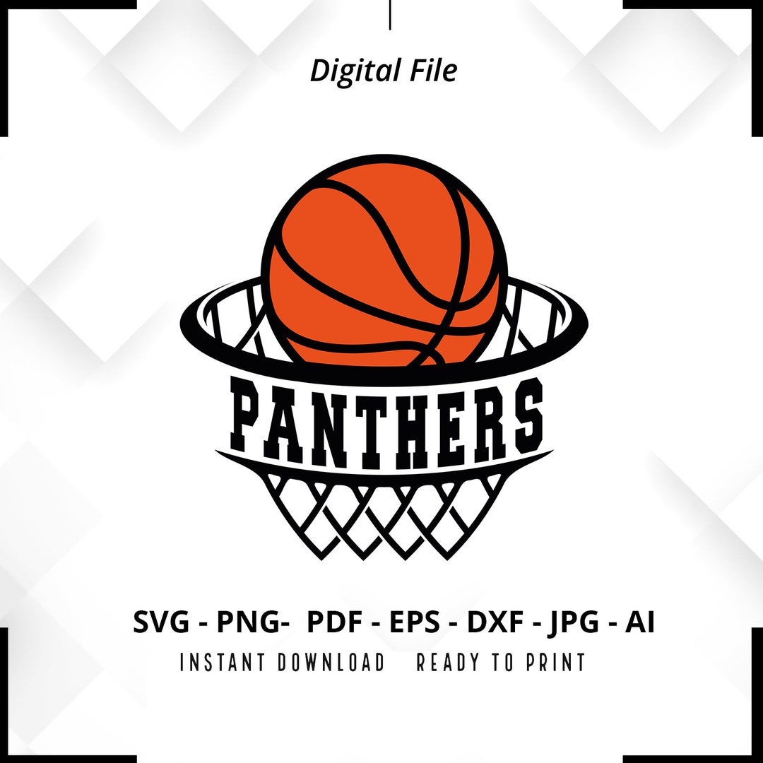 Panthers Basketball SVG PNG, Panthers Svg, Basketball Shirt Svg