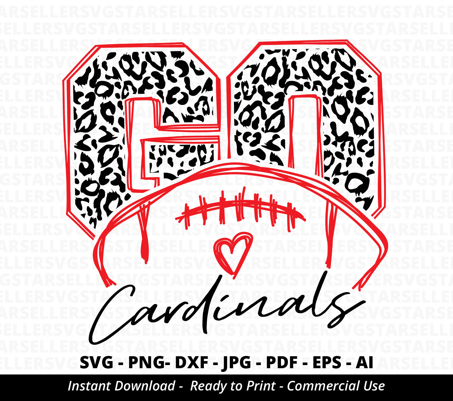 Go Cardinals Football Svg,cardinals Svg,leopard Go Cardinals,cardinals  Mascot,cardinals Shirt Svg,cardinals Cheer,school Spirit Svg,cricut - Etsy, image size:1588x1406