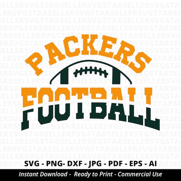 Packers Football SVG PNG ,Packers svg,Packers  Shirt svg,Packers Mascot svg,Packers Pride svg,Packers Cheer svg,Packers png,Silhouette
