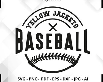 Yellow Jackets Baseball SVG PNG, Yellow Jackets svg, Baseball svg, Yellow Jackets Shirt svg, Yellow Jackets Cheer svg, Baseball Shirt svg