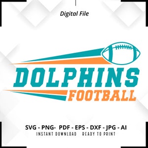 Dolphins Football SVG PNG ,Dolphins svg,Dolphins Shirt svg,Dolphins Mascot svg,Dolphins Pride svg,Dolphins Cheer svg,Dolphins png,Silhouette