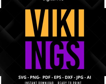 Vikings Mascot SVG, School Spirit Cut File (Digital File)